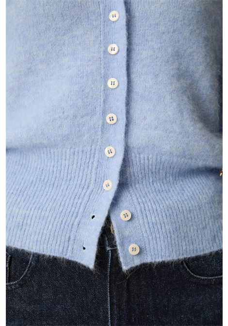 Des Petits Hauts Women's Betty Blue Fitted Superfine Alpaca Cardigan Des Petits Hauts |  | 1H26003803614